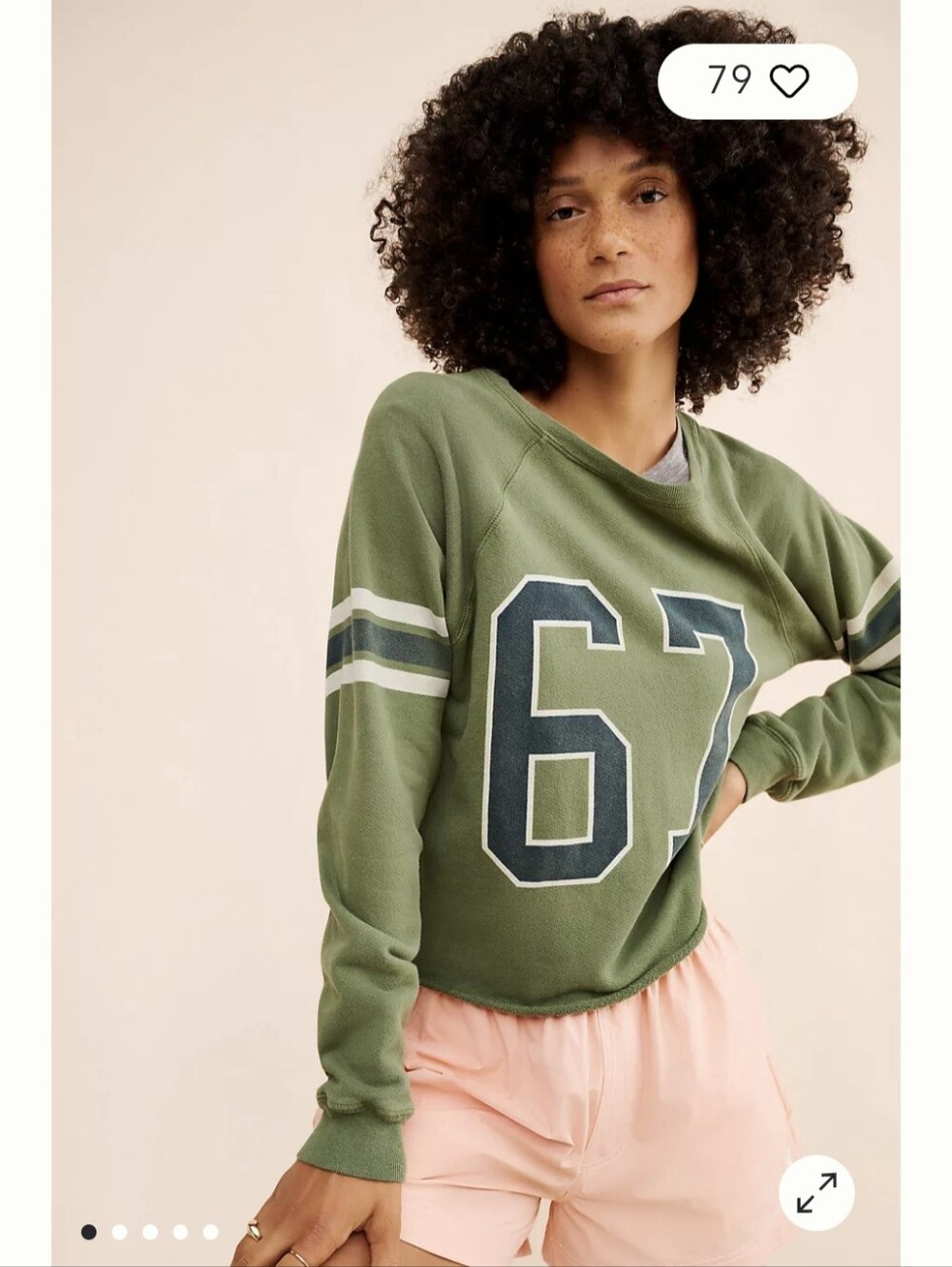 Anthropologie x Original Retro Brand 67 Varsity Sweatshirt L